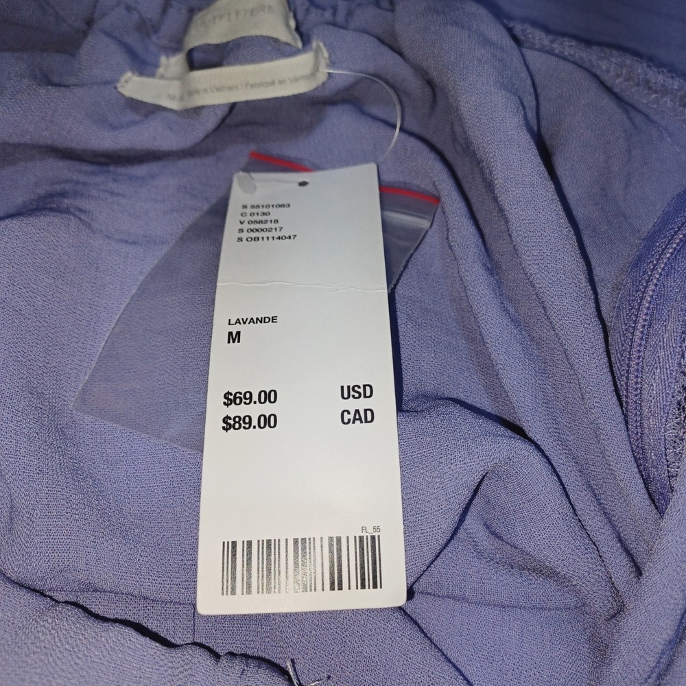 Urban Outfitters Womens M Mini Slip Dress Lavender Y2K Coquette Babydoll NWT - Picture 4 of 9